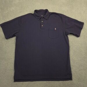Tyndale Workwear AR FR Polo Shirt Men XL Navy CAT 2 2112 Pocket USA Flame Resist
